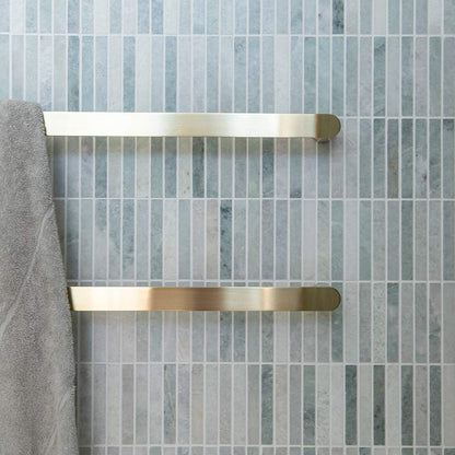 12V ROUND HORIZONTAL SINGLE HEATED TOWEL BAR | 600MM | 5 COLOURS | DN