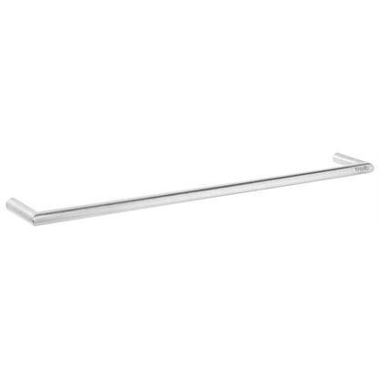 TRANQUILLITY ROUND SINGLE BAR HEATED TOWEL RAIL 600MM - BRUSHED STAINLESS