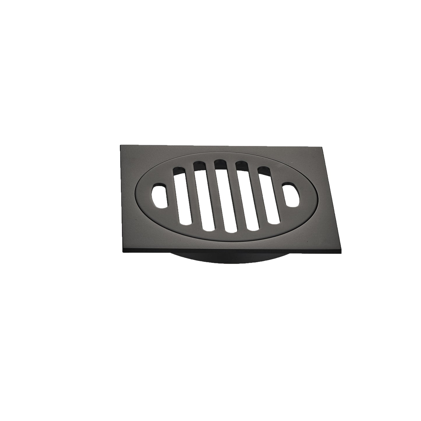 ZEPHYR 100MM SQUARE FLOOR DRAIN - BRUSHED GUNMETAL
