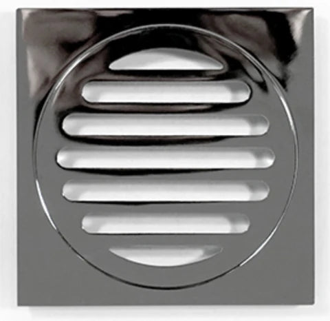ZEPHYR 100MM SQUARE FLOOR DRAIN - CHROME