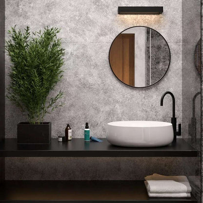 700MM SERAPHINE BLACK ALUMINIUM FRAMED ROUND MIRROR DN - The Tile Collection™