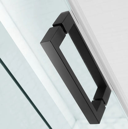 1600MM FRAMELESS SLIDING SHOWER DOOR- BLACK