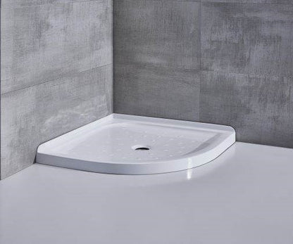 900X900MM ROUND SHOWER ENCLOSURE KIT - CHROME - The Tile Collection™