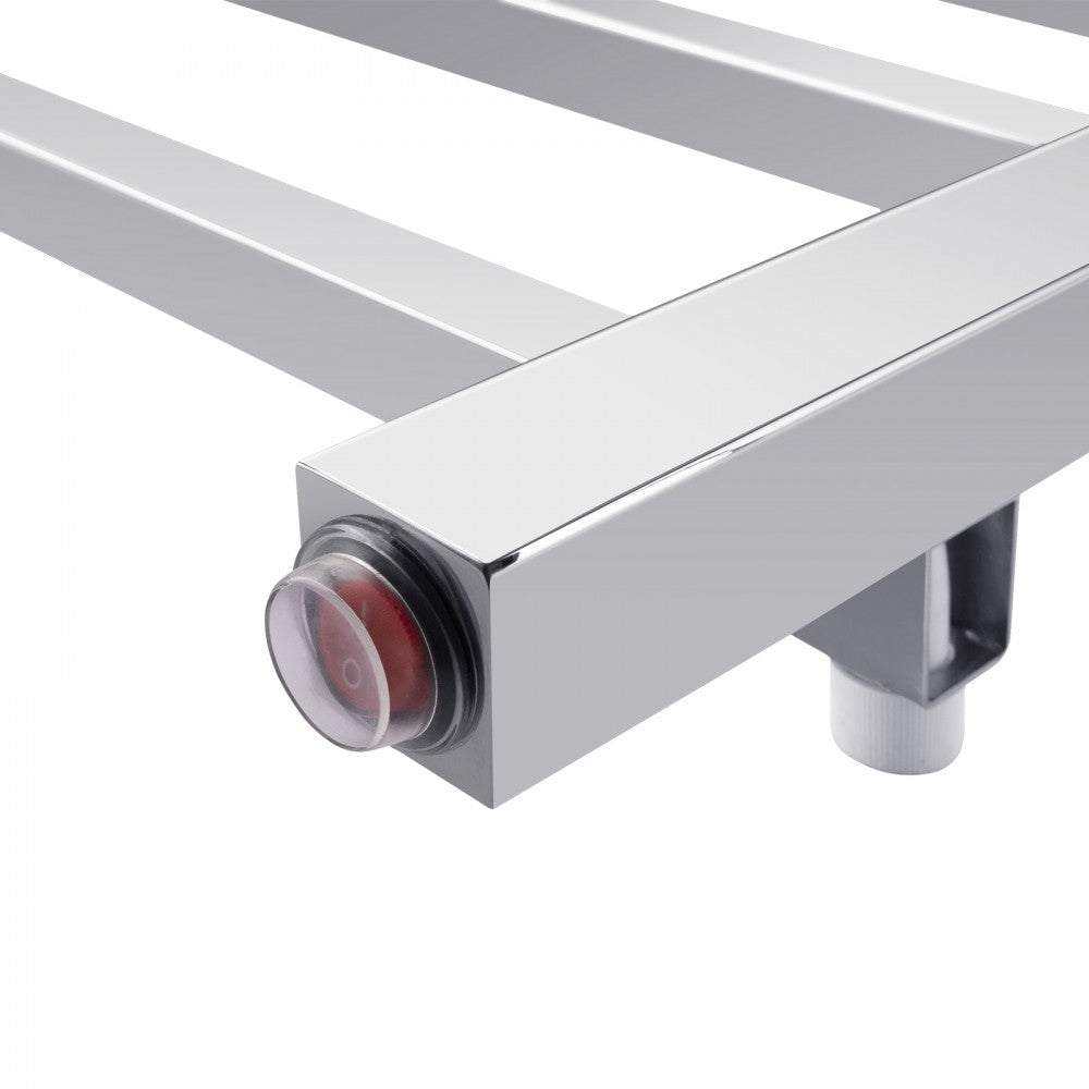 5 BAR SQUARE HEATED TOWEL RAIL 530H*600W*120D- CHROME