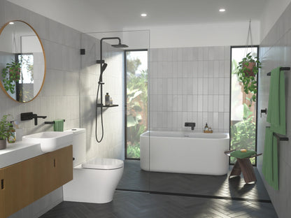Caroma Luna® Overhead Shower Rail Matte Black