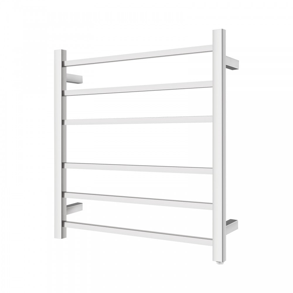 6 BAR SQUARE HEATED TOWEL RAIL 674H*620W*120D- CHROME - The Tile Collection™