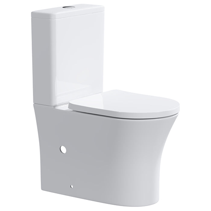 ELEMENTI CURA CC BACK TO WALL TOILET SUITE GLOSS WHITE - The Tile Collection™