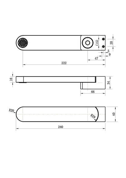 NOVA SWIVEL BATH SPOUT | 5 FINISHES