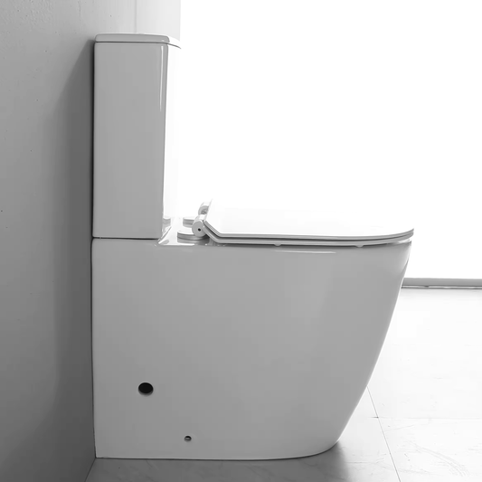 EVEREST OVERHEIGHT RIMLESS BTW TOILET SUITE - COMPACT DESIGN