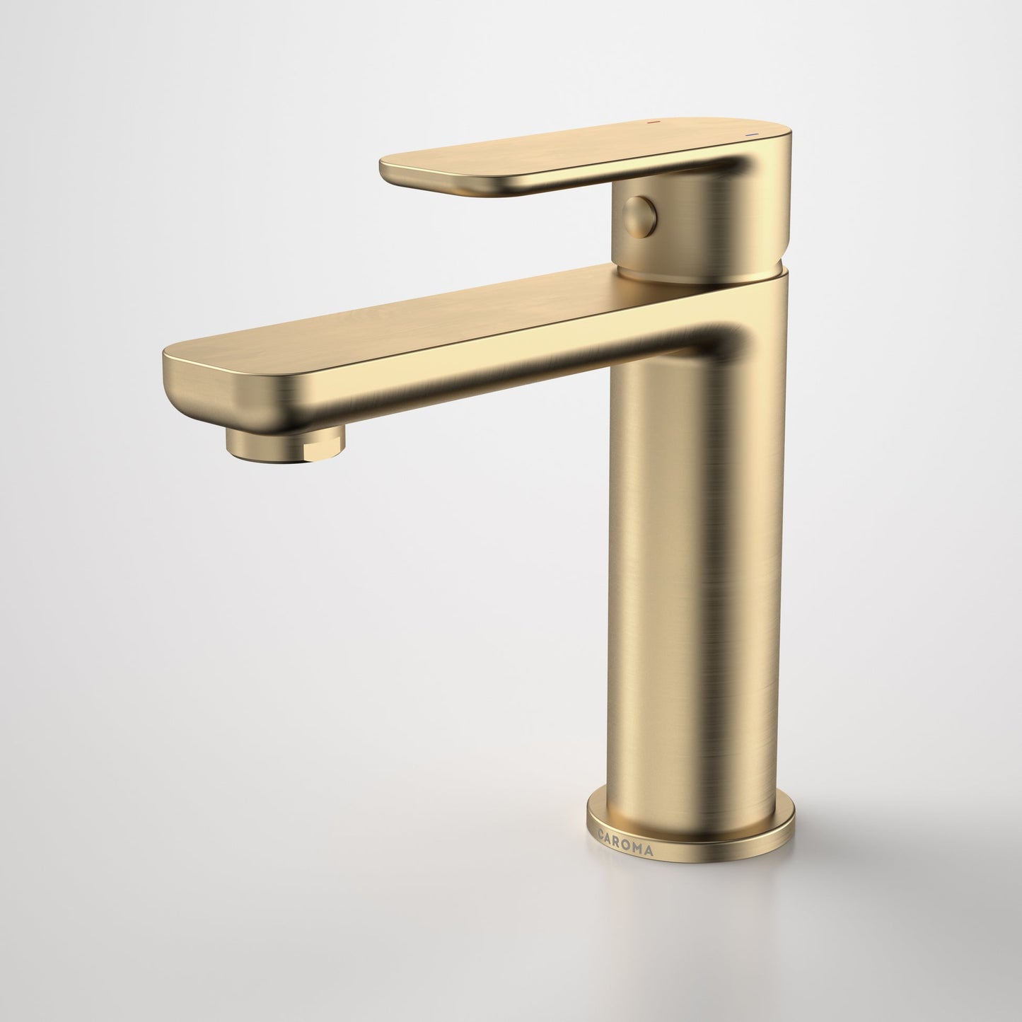Caroma Luna basin mixer brushed brass