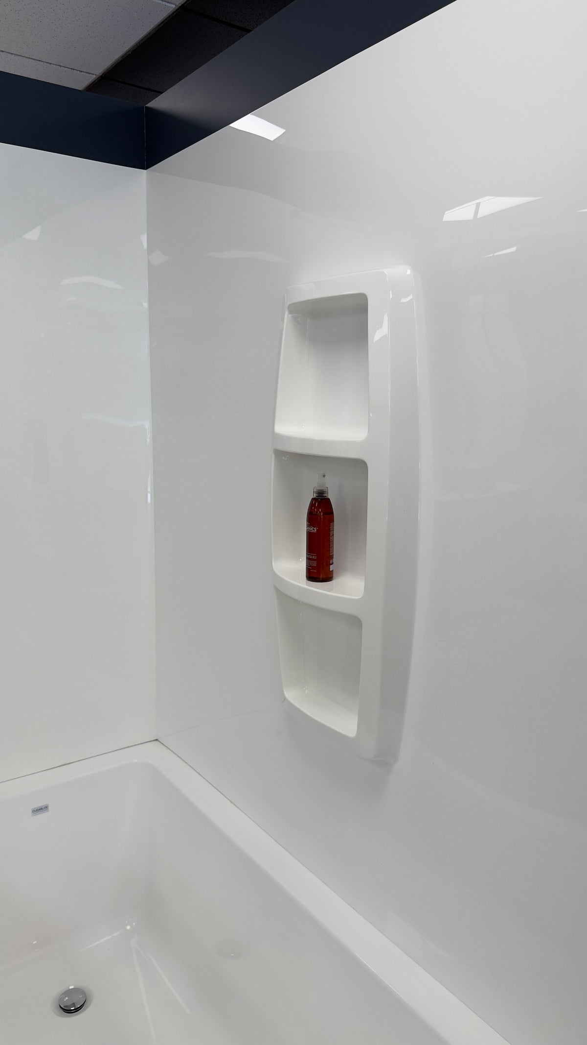 CLEARLITE PACIFIC/VARO WALL LINER FOR SHOWER OVER BATH 2 SIDED - 1525MM