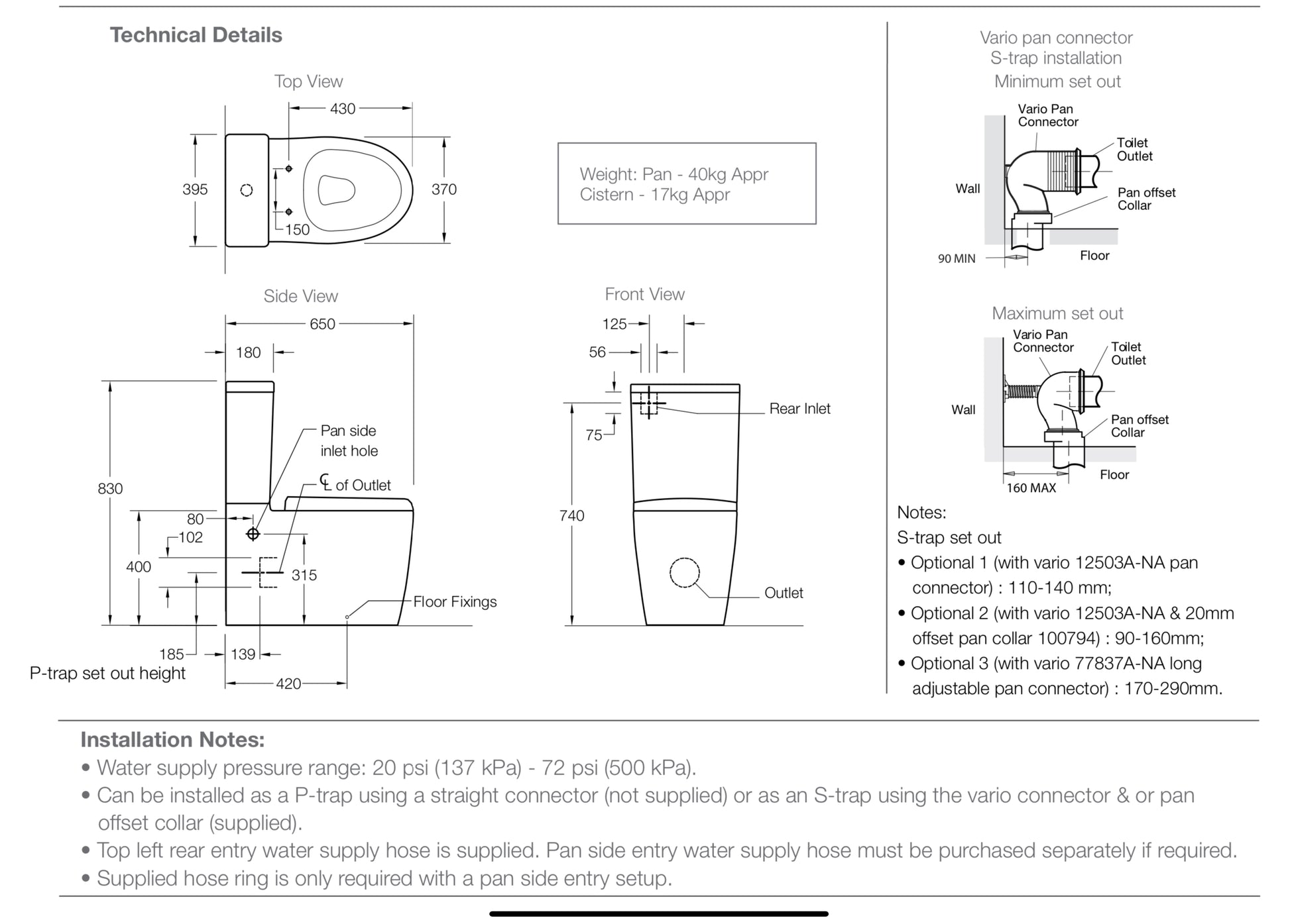KOHLER GRANDE BACK TO WALL TOILET SUITE - The Tile Collection™