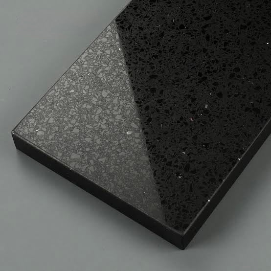 Crystal Black Engineered Stone Benchtop for Vanities in New Zealand