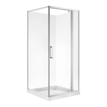900X900MM SQUARE SHOWER ENCLOSURE KIT - CHROME - The Tile Collection™