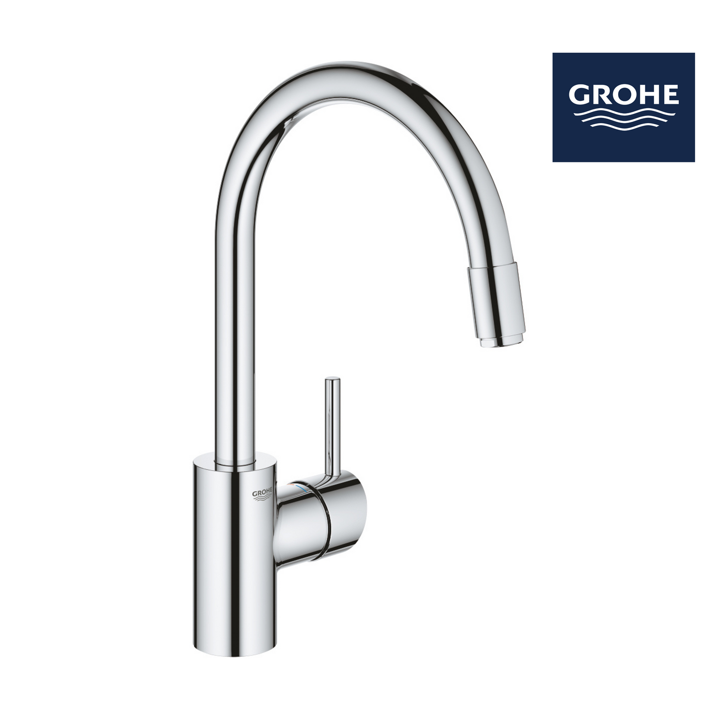 GROHE CONCETTO PULL OUT KITCHEN SINK MIXER - CHROME - The Tile Collection™