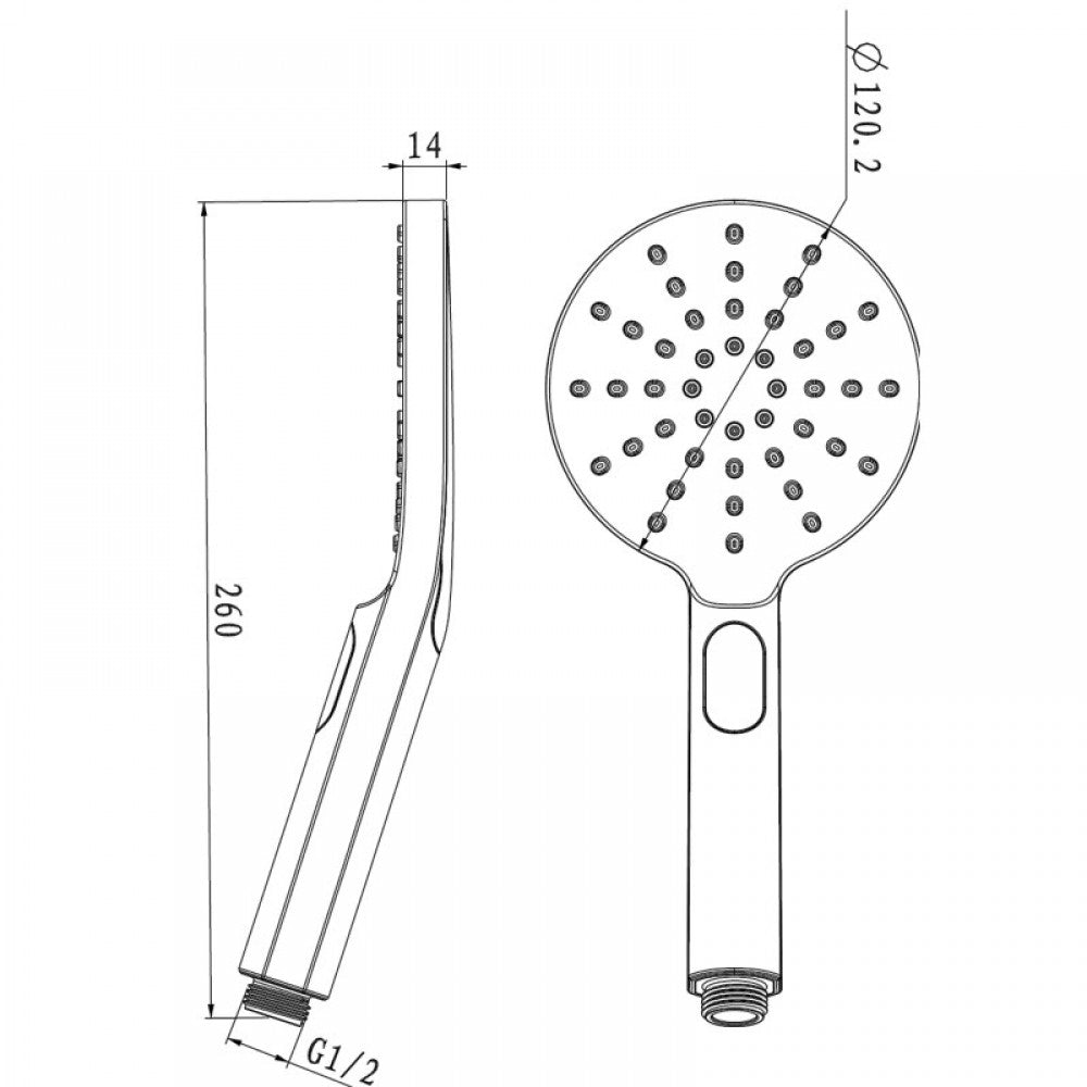 OPAL ROUND CHROME SHOWER SLIDE WITH SOAP DISH