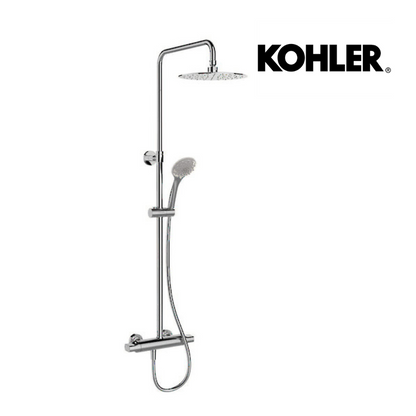 KOHLER ALEO THERMOSTATIC DUAL SHOWER COLUMN - EXPOSED VALVE - The Tile Collection™