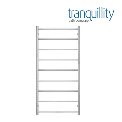 TRANQUILLITY JERSEY 9 BAR ROUND HEATED TOWEL WARMER 1200H*600W*120D- BRUSHED STAINLESS