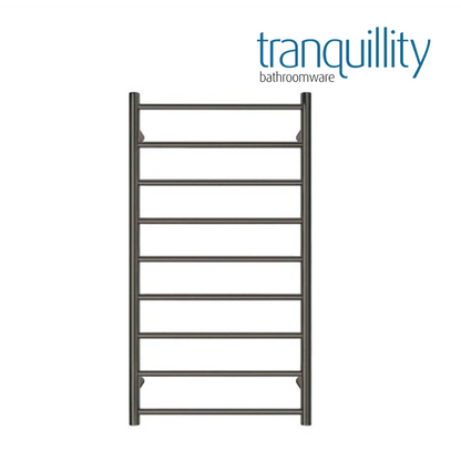 TRANQUILLITY JERSEY 9 BAR ROUND HEATED TOWEL WARMER 1200H*600W*120D- BRUSHED GUNMETAL