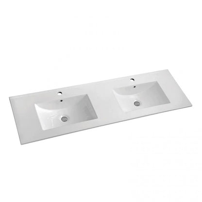 NELSON WALL HUNG VANITY | 1500MM | LIGHT OAK | DOUBLE BASIN | PLYWOOD - The Tile Collection™