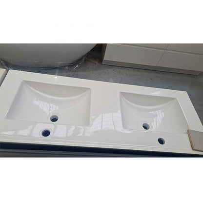 NELSON WALL HUNG VANITY | 1500MM | LIGHT OAK | DOUBLE BASIN | PLYWOOD - The Tile Collection™