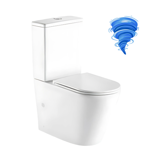 DAKOTA TORNADO ZER0 RIM TOILET - COMPACT DESIGN 845X625X390MM - The Tile Collection™