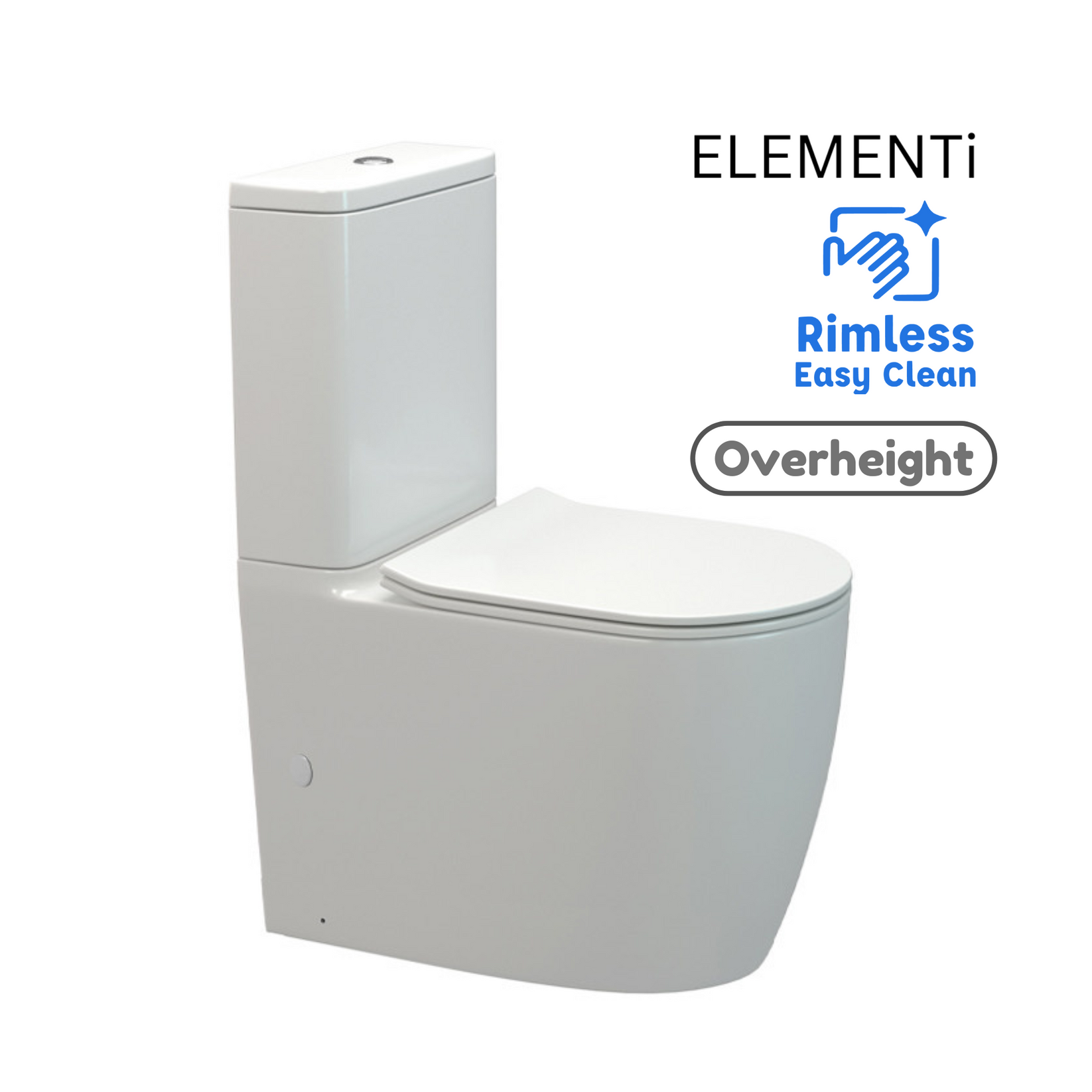 ELEMENTI UNO OVERHEIGHT CC BTW TOILET SUITE | TOP/BOTTOM INLET – The ...