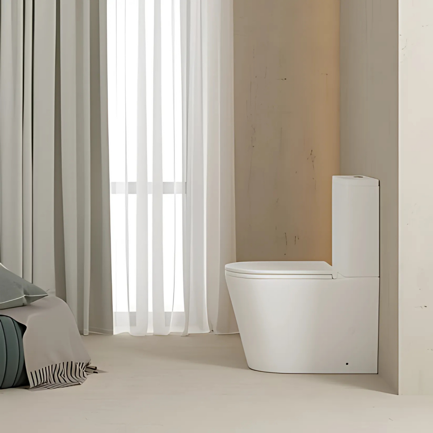 ELEMENTI GARDA CC BTW TOILET SUITE - MATT WHITE / MATT BLACK - The Tile Collection™