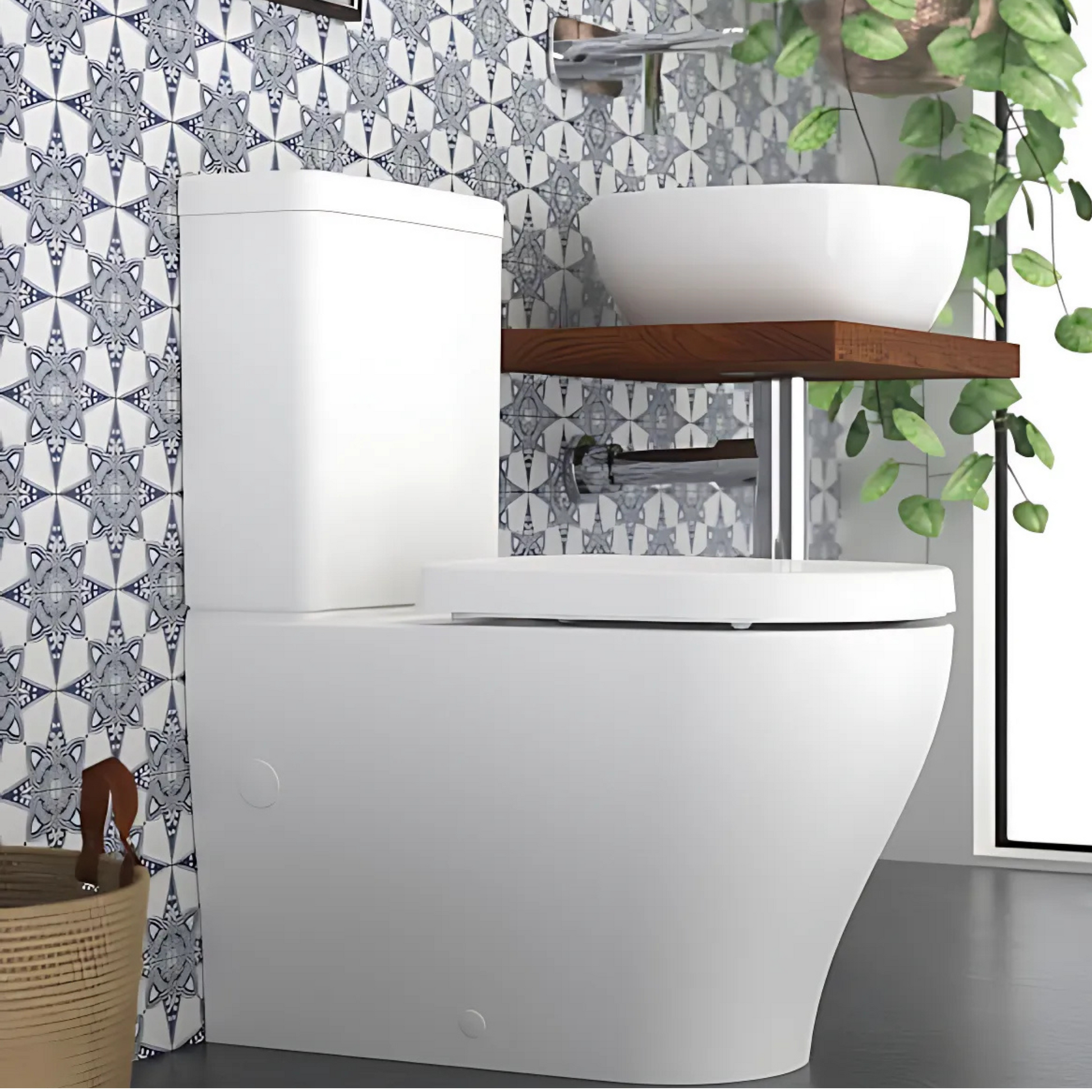CAROMA LUNA WALL FACED TOILET SUITE - The Tile Collection™