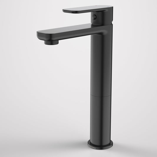 Caroma Luna tall basin mixer matte black