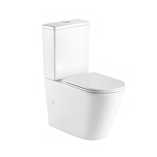 BROOKLYN OVERHEIGHT BACK TO WALL TOILET SUITE - RIMLESS VORTEX FLUSH