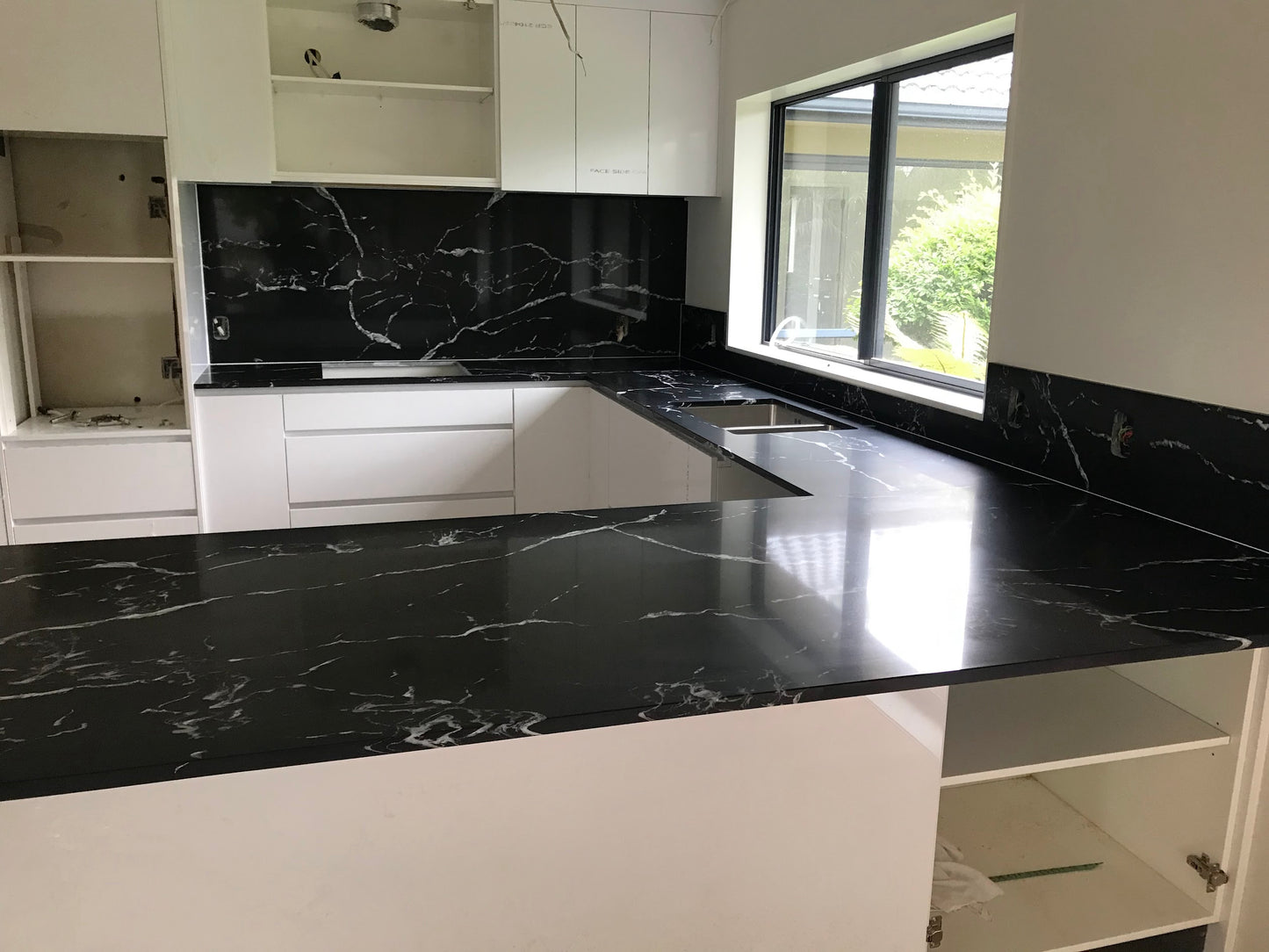 Nebula Black Engineered Stone Vanity Benchtop | Custom Benchtop NZ