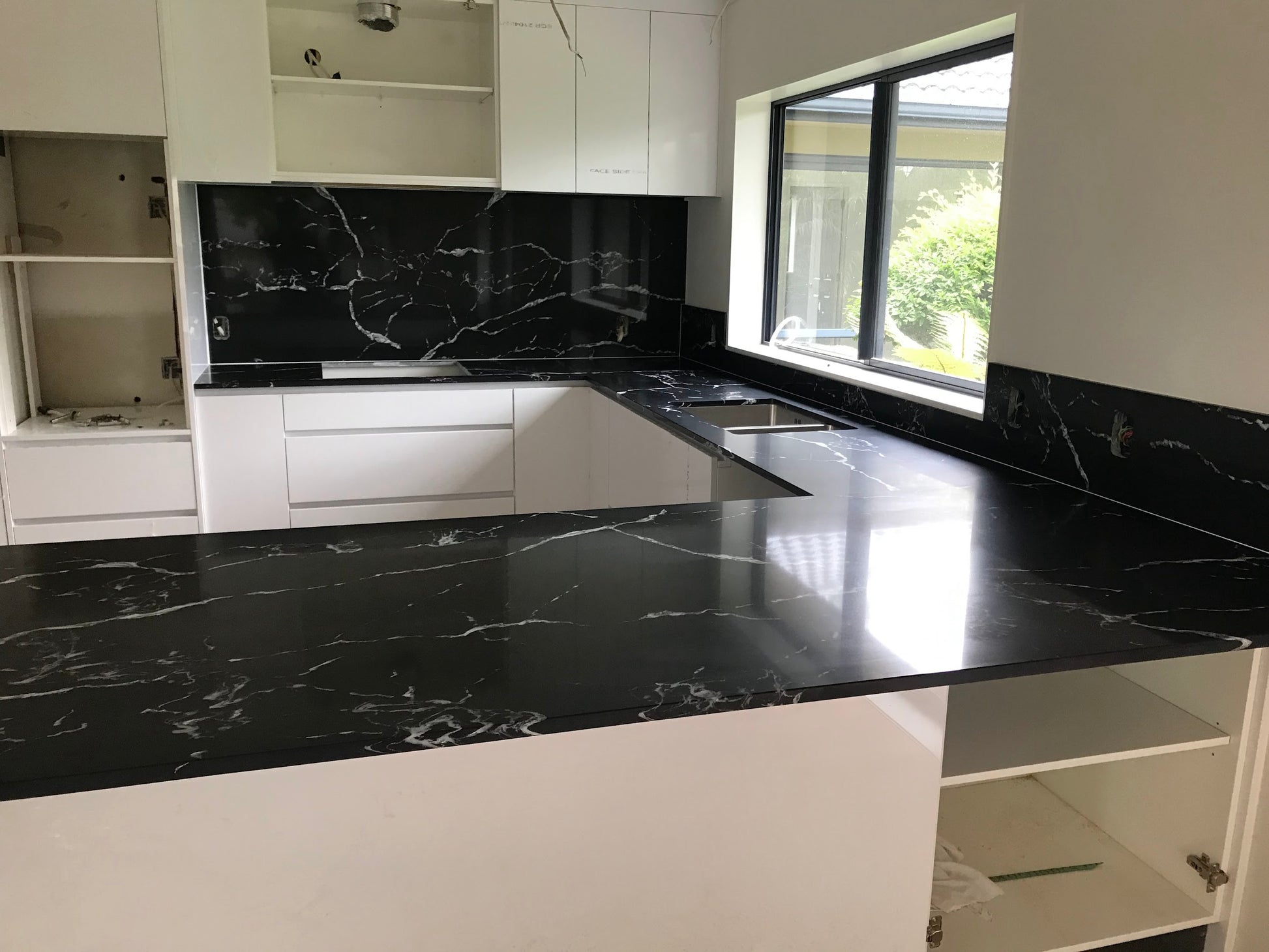 Nebula Black Engineered Stone Vanity Benchtop | Custom Benchtop NZ