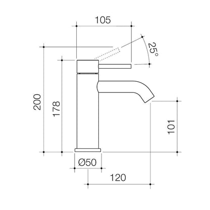 Caroma Liano II Basin Mixer Range - Lead Free | 5 Finishes