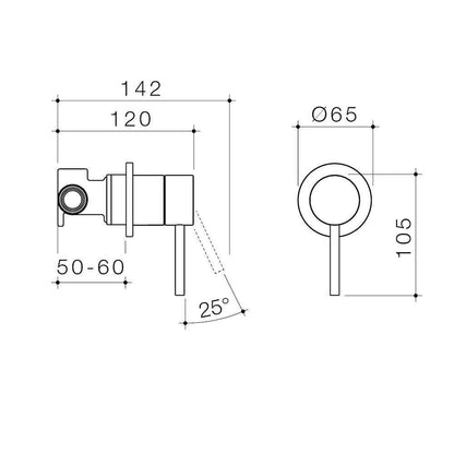 Caroma Liano II Bath/Shower Mixer Range | 5 Finishes