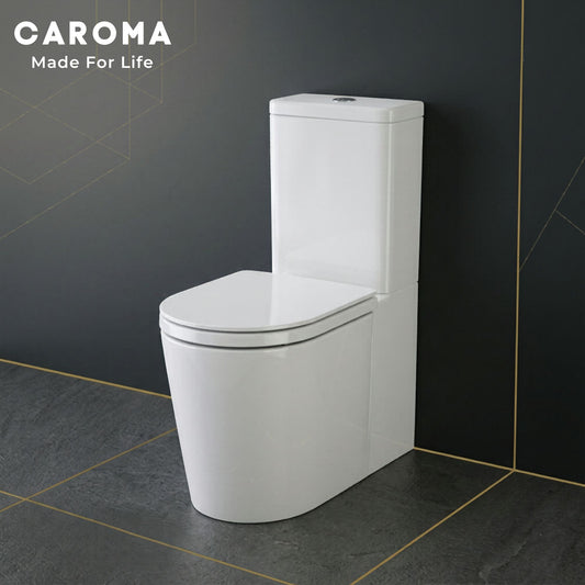 Caroma Liano CleanFlush® Wall Faced Close Coupled Back Entry Toilet Suite