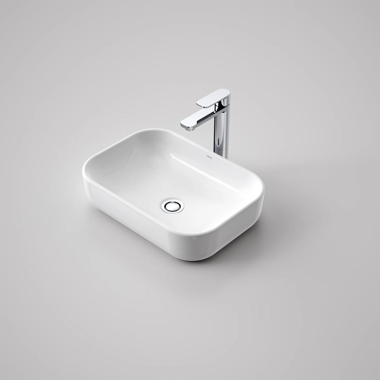White Rectangular above counter basin  for bathroom vanity - Caroma Luna Above counter basin NZ