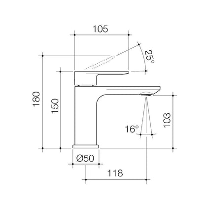 Caroma Urbane® II Basin Mixer Range - Lead Free | 5 Finishes
