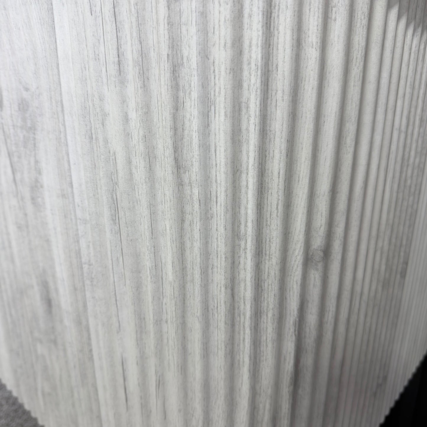 1200MM CURVED FLUTED WALL HUNG VANITY | ASH GREY