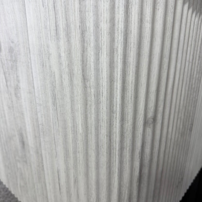 1200MM CURVED FLUTED WALL HUNG VANITY | ASH GREY