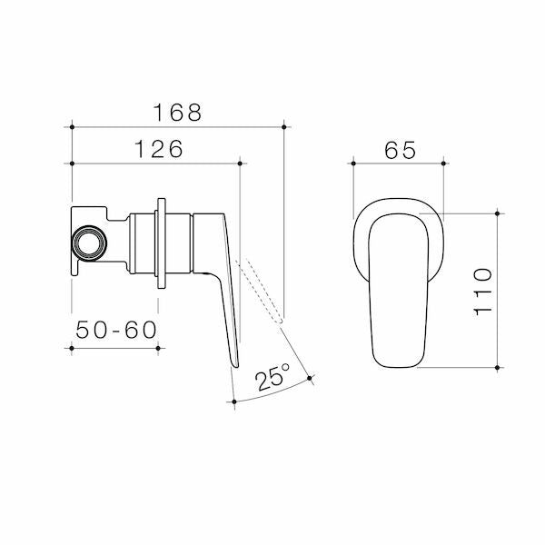 Caroma Contura® II Bath/Shower Mixer Range - 5 Finishes | Lead Free