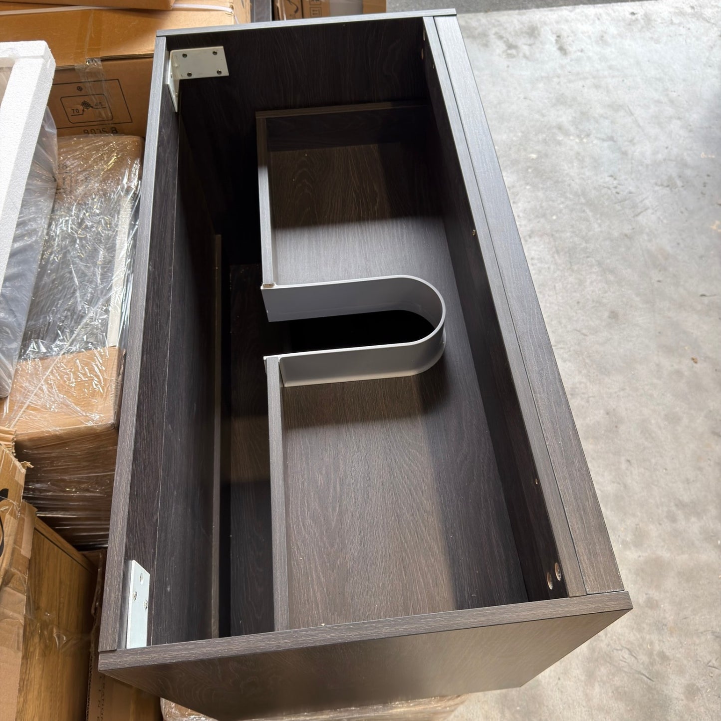 EMBER MODERN FLOATING VANITY 900MM - CHARRED ASH | 2 DRAWERS, PLYWOOD VANITY NZ
