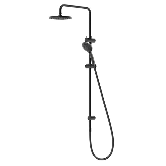 Methven Wairere Shower System - Matte Black, Twin Shower System NZ, Overhead Shower and Hand Shower. Lifetime Warranty