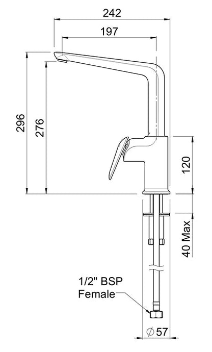 METHVEN AIO SINK MIXER - CHROME | LEAD FREE TAPWARE