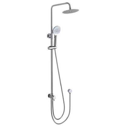 ROUND TWIN SHOWER SYSTEM WITH 200MM RAINFALL SHOWER HEAD AND HANDHELD HEADSET - 5 FINISHES
