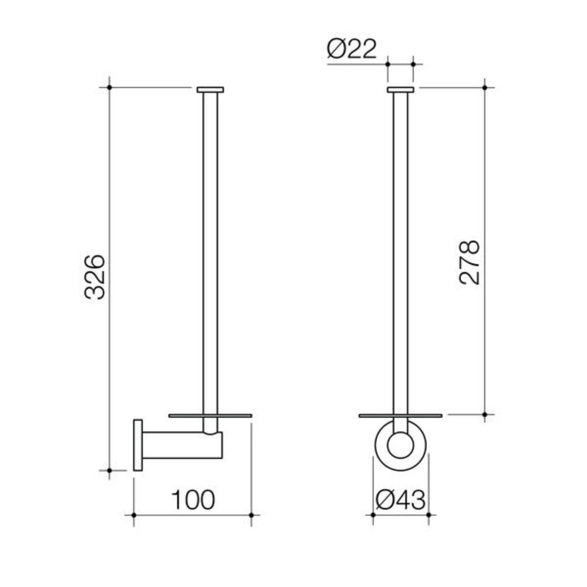 Caroma Liano II Spare Toilet Roll Holder Range | 6 Finishes