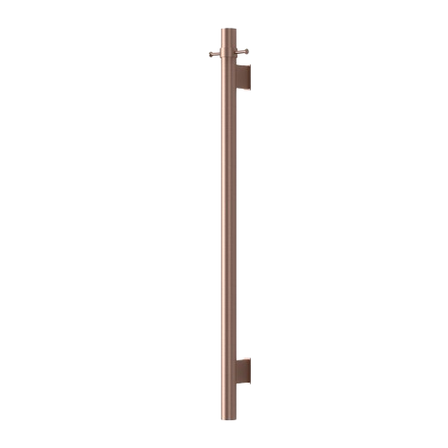MIRAGE ROUND VERTICAL HEATED TOWEL BAR 1000MM - 8 FINISHES