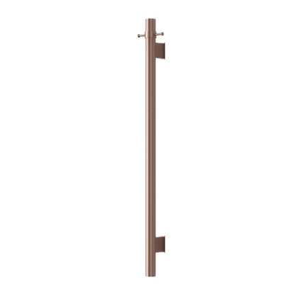 MIRAGE ROUND VERTICAL HEATED TOWEL BAR 1000MM - 8 FINISHES