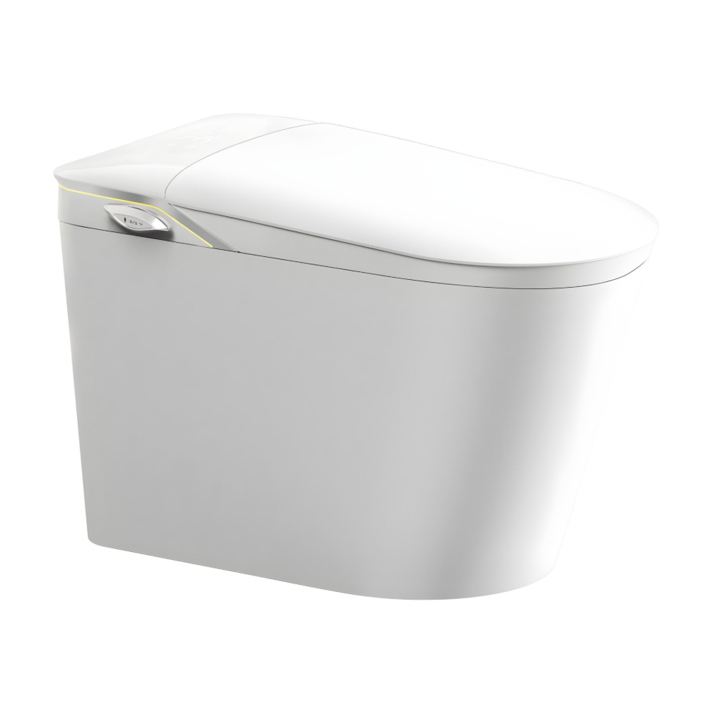 Iris Intelligent Smart Toilet NZ | One-Piece Bidet Toilet with Auto Flip Lid, Heated Seat, Warm Air Dryer & Night Light – White