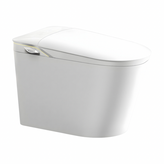 Iris Intelligent Smart Toilet NZ | One-Piece Bidet Toilet with Auto Flip Lid, Heated Seat, Warm Air Dryer & Night Light – White